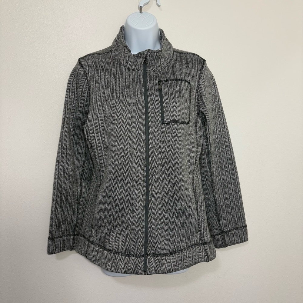 Marc New York Andrew Marc Womens Classic Gray Performance Fleece Jacket SzM
